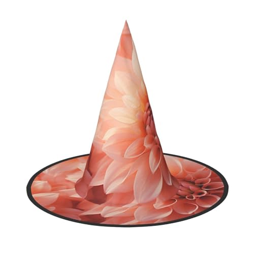 LIXLZH Dreieckiger Hut mit Blumendruck, Partyzubehör, Kostüm-Zubehör, Zauberer, Maskerade, Halloween, Hut, spitzer Hut von LIXLZH