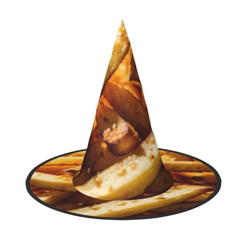 LIXLZH Fast-Food-Druck, Partyzubehör, Kostümzubehör, Zauberer, Maskerade, Halloween, Hut, spitzer Hut LIXLZH Fast-Food-Druck, Partyzubehör, Kostümzubehör, Zauberer, Maskerade, Halloween, Hut, spitzer Hut von LIXLZH