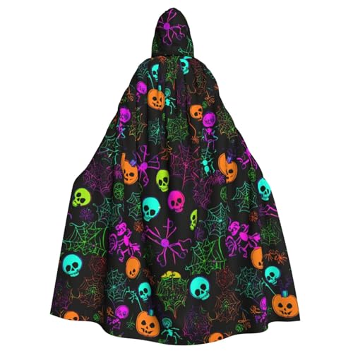 LIXLZH Halloween Totenkopf Druck Kapuzenumhang Universal Erwachsene Umhang Hexenkostüm Halloween Kostüme Karneval Umhang LIXLZH Halloween Totenkopf Druck Kapuzenumhang Universal Erwachsene Umhang Hexenkostüm Halloween Kostüme Karneval Umhang von LIXLZH