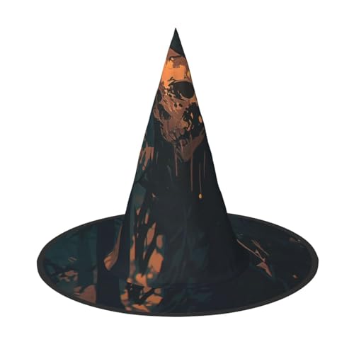 LIXLZH Halloween Urlaub Druck Hut Party Supplies Kostüm Zubehör Zauberer Maskerade Halloween Hut Spitzhut von LIXLZH