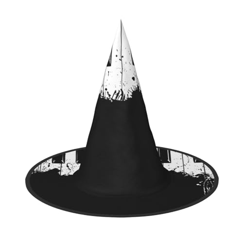 LIXLZH Hut mit Klavierdruck, Partyzubehör, Kostümzubehör, Zauberer, Maskerade, Halloween, Spitzhut LIXLZH Hut mit Klavierdruck, Partyzubehör, Kostümzubehör, Zauberer, Maskerade, Halloween, Spitzhut von LIXLZH