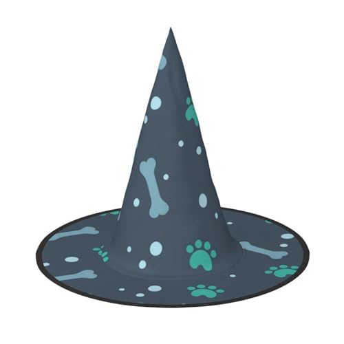LIXLZH Hut mit Knochen und Hundekrallen, Partyzubehör, Kostümzubehör, Zauberer, Maskerade, Halloween, Hut, spitzer Hut LIXLZH Hut mit Knochen und Hundekrallen, Partyzubehör, Kostümzubehör, Zauberer, Maskerade, Halloween, Hut, spitzer Hut von LIXLZH