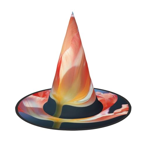 LIXLZH Hut mit Tulpenmuster, Partyzubehör, Kostümzubehör, Zauberer, Maskerade, Halloween, Hut, spitzer Hut LIXLZH Hut mit Tulpenmuster, Partyzubehör, Kostümzubehör, Zauberer, Maskerade, Halloween, Hut, spitzer Hut von LIXLZH