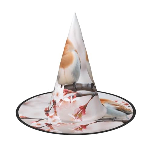 LIXLZH Hut mit Vogelzweig-Druck, Partyzubehör, Kostüm-Zubehör, Zauberer, Maskerade, Halloween, Hut, spitzer Hut LIXLZH Hut mit Vogelzweig-Druck, Partyzubehör, Kostüm-Zubehör, Zauberer, Maskerade, Halloween, Hut, spitzer Hut von LIXLZH