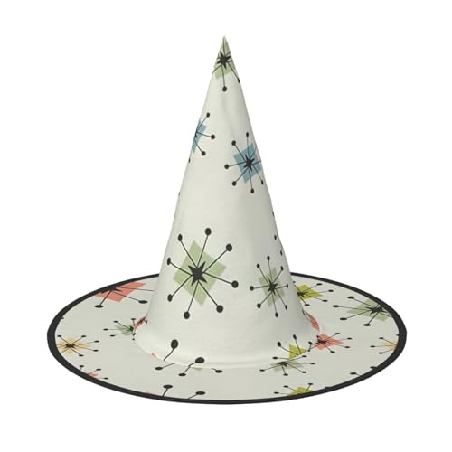 LIXLZH Hut mit abstraktem geometrischem Muster, Weltraumdruck, Partyzubehör, Kostümzubehör, Zauberer, Maskerade, Halloween-Hut LIXLZH Hut mit abstraktem geometrischem Muster, Weltraumdruck, Partyzubehör, Kostümzubehör, Zauberer, Maskerade, Halloween-Hut von LIXLZH