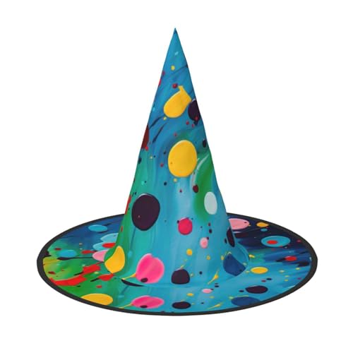 LIXLZH Hut mit bunten Punkten, Partyzubehör, Kostümzubehör, Zauberer, Maskerade, Halloween, Spitzhut LIXLZH Hut mit bunten Punkten, Partyzubehör, Kostümzubehör, Zauberer, Maskerade, Halloween, Spitzhut von LIXLZH