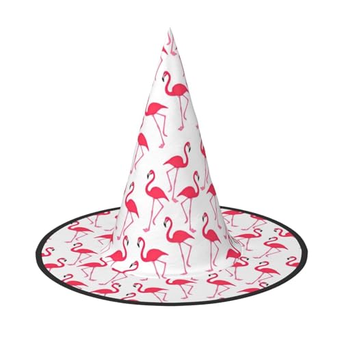 LIXLZH Hut mit rotem Flamingo-Muster, Partyzubehör, Kostümzubehör, Zauberer, Maskerade, Halloween, Hut mit Spitzhut LIXLZH Hut mit rotem Flamingo-Muster, Partyzubehör, Kostümzubehör, Zauberer, Maskerade, Halloween, Hut mit Spitzhut von LIXLZH
