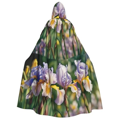 LIXLZH Kapuzenmantel mit Lotusblüten-Aufdruck, für Erwachsene, Umhang für Karneval, Motto-Partys, Kostüme von LIXLZH