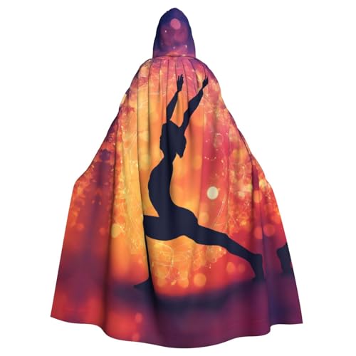 LIXLZH Kapuzenumhang mit Gymnastik-Spieldruck, universeller Umhang für Erwachsene, Hexenkostüm, Halloween-Kostüme, Karnevals-Umhang LIXLZH Kapuzenumhang mit Gymnastik-Spieldruck, universeller Umhang für Erwachsene, Hexenkostüm, Halloween-Kostüme, Karnevals-Umhang von LIXLZH
