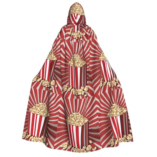 LIXLZH Kapuzenumhang mit Popcorn-Aufdruck, für Erwachsene, Umhang für Karneval, Motto-Partys, Kostüme LIXLZH Kapuzenumhang mit Popcorn-Aufdruck, für Erwachsene, Umhang für Karneval, Motto-Partys, Kostüme von LIXLZH