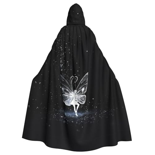 LIXLZH Kapuzenumhang mit Schmetterlingsdruck, universeller Umhang für Erwachsene, Hexenkostüm, Halloween-Kostüme, Karnevalsumhang LIXLZH Kapuzenumhang mit Schmetterlingsdruck, universeller Umhang für Erwachsene, Hexenkostüm, Halloween-Kostüme, Karnevalsumhang von LIXLZH