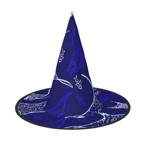 LIXLZH Manta Ray und Fisch Print Hut Party Supplies Kostüm Zubehör Zauberer Maskerade Halloween Hut Spitzhut LIXLZH Manta Ray und Fisch Print Hut Party Supplies Kostüm Zubehör Zauberer Maskerade Halloween Hut Spitzhut von LIXLZH