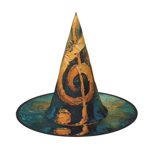 LIXLZH Musik Symbol Druck Hut Party Zubehör Assistenten Maskerade Halloween Hut Spitze Hut LIXLZH Musik Symbol Druck Hut Party Zubehör Assistenten Maskerade Halloween Hut Spitze Hut von LIXLZH