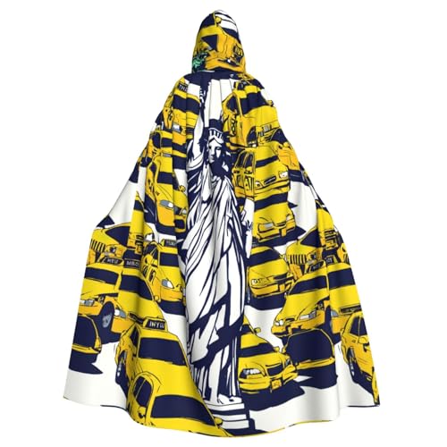 LIXLZH New York City Print Hooded Cloak Universal Adult Cape Witch Costume Halloween Costumes Carnival Cloak LIXLZH New York City Print Hooded Cloak Universal Adult Cape Witch Costume Halloween Costumes Carnival Cloak von LIXLZH