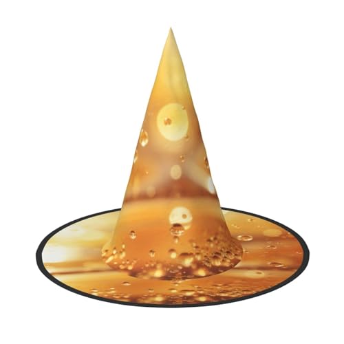 LIXLZH Paillettenmuster Druck Hut Partyzubehör Kostüm Zubehör Zauberer Maskerade Halloween Hut Spitzhut von LIXLZH