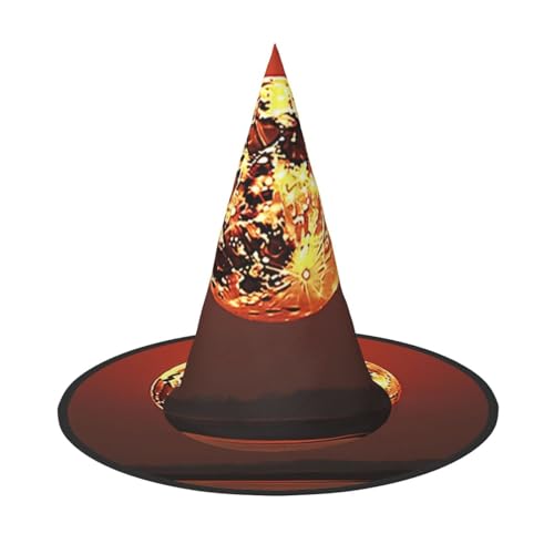 LIXLZH Roter Sonnenhut, Partyzubehör, Kostümzubehör, Zauberer, Maskerade, Halloween, Hut, spitzer Hut LIXLZH Roter Sonnenhut, Partyzubehör, Kostümzubehör, Zauberer, Maskerade, Halloween, Hut, spitzer Hut von LIXLZH