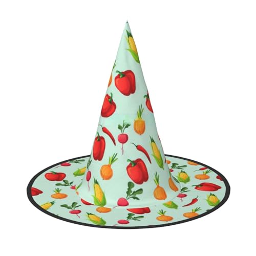 LIXLZH Schöner Hut mit Schmetterlings-Druck, Partyzubehör, Kostümzubehör, Zauberer, Maskerade, Halloween, Spitzhut von LIXLZH