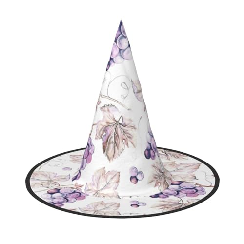 LIXLZH Schöner Hut mit Weinblättern, Partyzubehör, Kostümzubehör, Zauberer, Maskerade, Halloween, Spitzhut LIXLZH Schöner Hut mit Weinblättern, Partyzubehör, Kostümzubehör, Zauberer, Maskerade, Halloween, Spitzhut von LIXLZH
