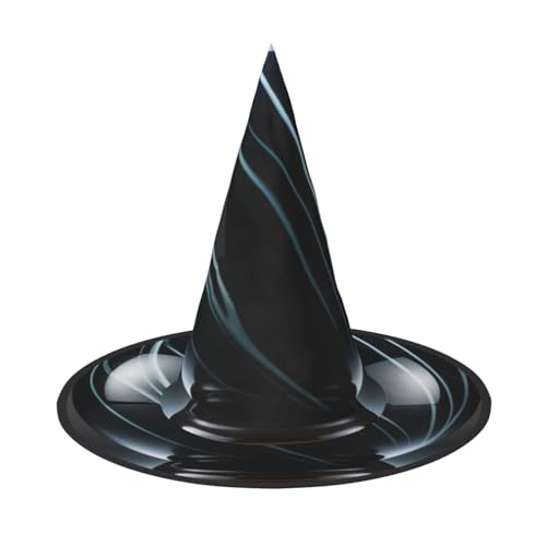 LIXLZH Schwarzer Marmorhut, Partyzubehör, Kostümzubehör, Zauberer, Maskerade, Halloween, Hut, spitzer Hut von LIXLZH