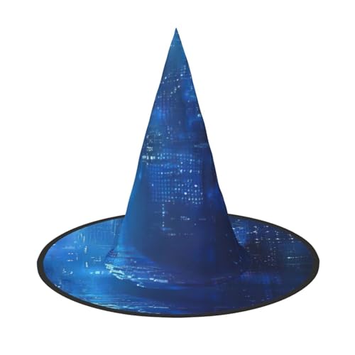 LIXLZH The Blue Binary Print Hut Partyzubehör Kostüm Zubehör Zauberer Maskerade Halloween Hut Spitzhut LIXLZH The Blue Binary Print Hut Partyzubehör Kostüm Zubehör Zauberer Maskerade Halloween Hut Spitzhut von LIXLZH