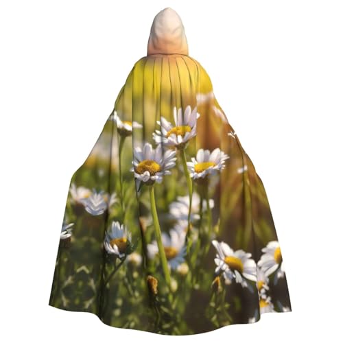 LIXLZH Umhang mit Kapuze und Gänseblümchen-Motiv, universal, für Erwachsene, Hexenkostüm, Halloween-Kostüm, Karnevals-Umhang LIXLZH Umhang mit Kapuze und Gänseblümchen-Motiv, universal, für Erwachsene, Hexenkostüm, Halloween-Kostüm, Karnevals-Umhang von LIXLZH