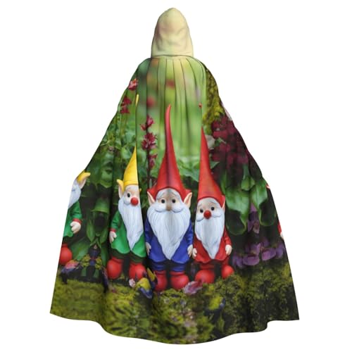 LIXLZH Umhang mit lustiger Weihnachtswichtel und Kapuze, universeller Umhang für Erwachsene, Hexenkostüm, Halloween-Kostüme, Karnevals-Umhang von LIXLZH