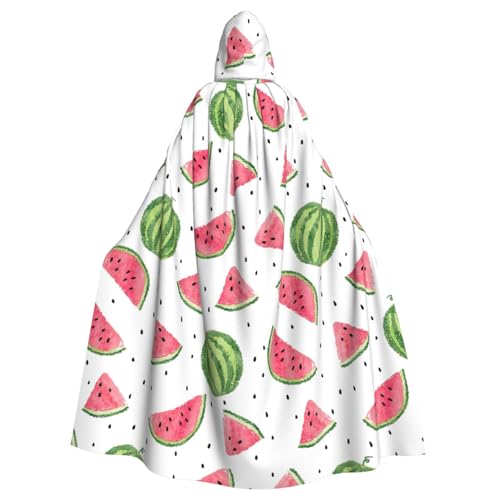 LIXLZH Wassermelonen-Umhang mit frischem Obstdruck, universeller Umhang für Erwachsene, Hexenkostüm, Halloween-Kostüme, Karnevals-Umhang LIXLZH Wassermelonen-Umhang mit frischem Obstdruck, universeller Umhang für Erwachsene, Hexenkostüm, Halloween-Kostüme, Karnevals-Umhang von LIXLZH