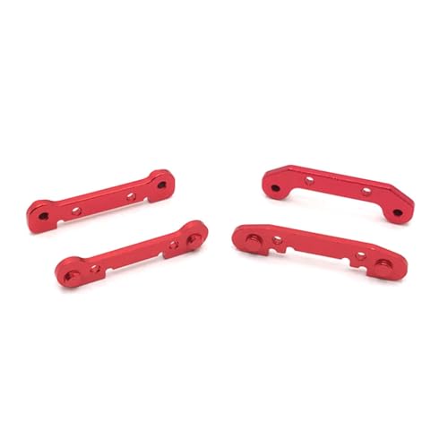 LIXSAZSE 4 Stück verstärkte Schwinge Kit RC Crawler Auto Spielzeugfahrzeug Ersatzteil Modifiziertes Teil liefert Ersatz für Wltoys 124016 124017, rot von LIXSAZSE