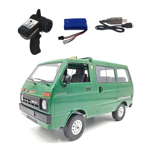 LIXSAZSE D42 RC Drift Truck Simulation 260 Motor Licht Für Offroad/Onroad Auto Unisex Mädchen Jungen Geschenk Klettern Elektrofahrzeug Modell Spielzeug, Grün, Single Power von LIXSAZSE