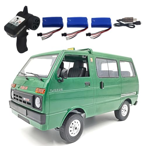 LIXSAZSE D42 RC Drift Truck Simulation 260 Motor Licht Für Offroad/Onroad Auto Unisex Mädchen Jungen Geschenk Klettern Elektrofahrzeug Modell Spielzeug, Grün, Triple Power von LIXSAZSE