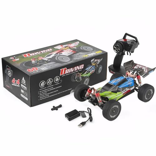 LIXSAZSE Ferngesteuertes Drift RC Auto mit Max Speed Performance Renn RC Auto Hochgeschwindigkeits Rennauto, das Stöße genau absorbiert, Grün von LIXSAZSE