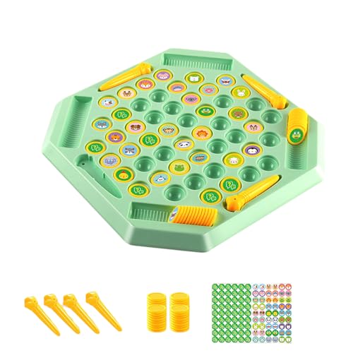 LIXSAZSE Fruit Flip Memory Chess, Board Beobachtungstraining, lustige Aktivität, Kindergarten Schach Memory Spiel und für Kinder, Tiere 52 Stück von LIXSAZSE
