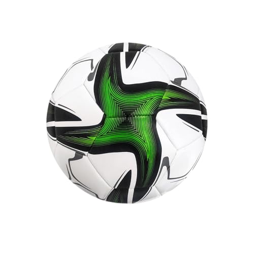 LIXSAZSE Fußball der Größe 5 mit weichem PVC Überzug für eine reibungslose Handhabung. Fußballtraining, Ligaspiel, Fußball der Größe 5, Grün von LIXSAZSE