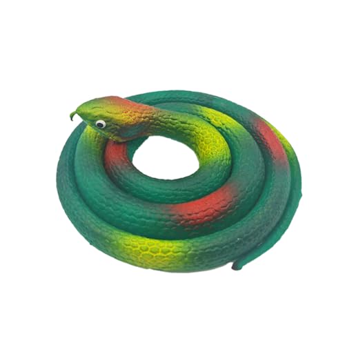 LIXSAZSE Gummischlangen, neuartiges Spielzeug mit realistischem Design, gruseliges Zubehör, Streiche, um Vögel zu erschrecken, Halloween Dekoration, 80cm dunkelgrün 1 LIXSAZSE Gummischlangen, neuartiges Spielzeug mit realistischem Design, gruseliges Zubehör, Streiche, um Vögel zu erschrecken, Halloween Dekoration, 80cm dunkelgrün 1 von LIXSAZSE