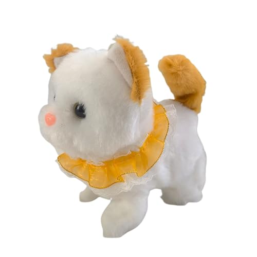 LIXSAZSE Interaktives Spielzeug Roboterkätzchen, realistische Roboterkatze für Kinder, zuverlässige elektronische Roboterkatzen und laufendes Katzenspielzeug für Kinder, B von LIXSAZSE