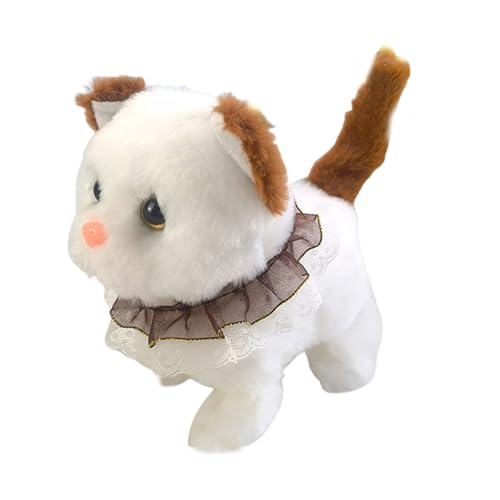 LIXSAZSE Interaktives Spielzeug Roboterkätzchen, realistische Roboterkatze für Kinder, zuverlässige elektronische Roboterkatzen und laufendes Katzenspielzeug für Kinder, C von LIXSAZSE