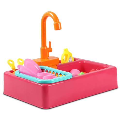 LIXSAZSE Mini Waschbecken Spielzeug, realistisch, elektrisch, automatisch, pädagogisch, Kleinkinder, Rollenspiel, Verantwortung, Spielzeug, Küche, ABS Kit, Geschenke LIXSAZSE Mini Waschbecken Spielzeug, realistisch, elektrisch, automatisch, pädagogisch, Kleinkinder, Rollenspiel, Verantwortung, Spielzeug, Küche, ABS Kit, Geschenke von LIXSAZSE