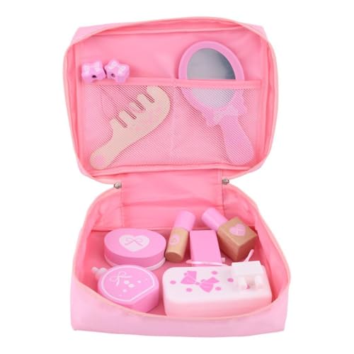 LIXSAZSE Rollenspiel Haartrockner Set mit 9 teiligem Make up Set aus Holz für Mädchen, Typ 4 LIXSAZSE Rollenspiel Haartrockner Set mit 9 teiligem Make up Set aus Holz für Mädchen, Typ 4 von LIXSAZSE