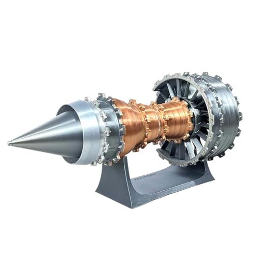 LIXSAZSE TR900 Turbofan Flugzeugmotor Modell Lernspielzeug für naturwissenschaftliche Bildung Turbofan Motor Modell TR900 Turbofan Motor von LIXSAZSE