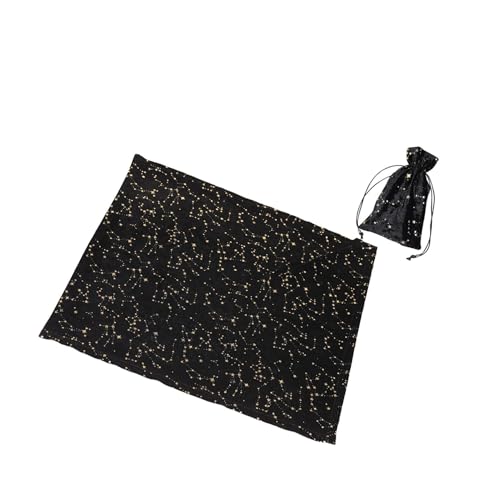 LIXSAZSE Tarotkarten Beutel mit Kordelzug, praktisches Zubehör zur Aufbewahrung, Schwarz A, sternenklarer Himmel LIXSAZSE Tarotkarten Beutel mit Kordelzug, praktisches Zubehör zur Aufbewahrung, Schwarz A, sternenklarer Himmel von LIXSAZSE