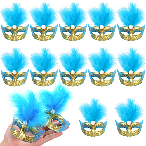 LIYDE 12 x Mini-Masken für Karneval, Dekoration, Maskerade, Partydekoration, Mini-Dekoration, dekorative Masken für Tischdekoration, Cupcake-Dekoration, Heimdekoration LIYDE 12 x Mini-Masken für Karneval, Dekoration, Maskerade, Partydekoration, Mini-Dekoration, dekorative Masken für Tischdekoration, Cupcake-Dekoration, Heimdekoration von LIYDE