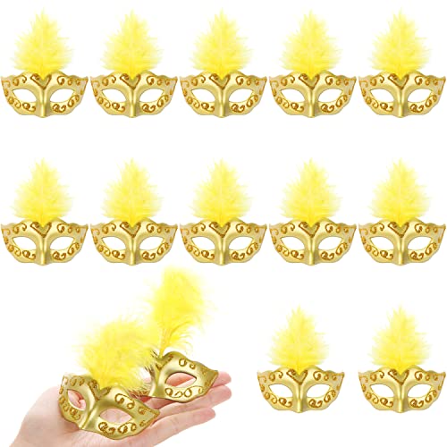 LIYDE 12 x Mini-Masken für Karneval, Dekoration, Maskerade, Partyzubehör, Mini-dekorative Masken für Tischdekoration, Cupcake-Dekoration, Heimdekoration LIYDE 12 x Mini-Masken für Karneval, Dekoration, Maskerade, Partyzubehör, Mini-dekorative Masken für Tischdekoration, Cupcake-Dekoration, Heimdekoration von LIYDE
