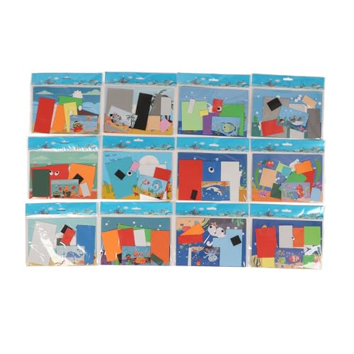 3D Eva Foam Aufkleber DIY Cartoon Tierschaum Puzzle für Kinder 3-8 (Maritime Welt) von LIYJTK