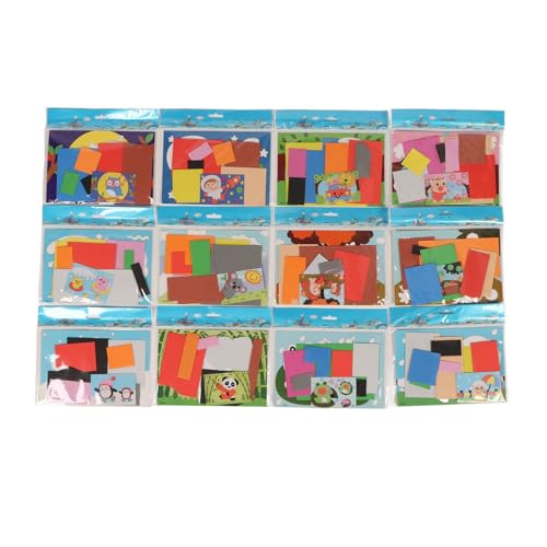 3D Eva Foam Aufkleber DIY Cartoon Tierschaum Puzzle für Kinder 3-8 (Typ 2) von LIYJTK