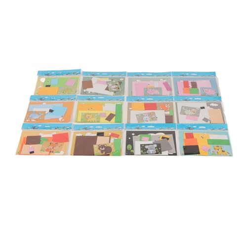 3D Eva Foam Aufkleber Spielzeug Bildungshandwerks -Kit DIY Cartoon Foam Aufkleber Puzzlespiel Kleinkind Kinder Innenräume (Stufe) von LIYJTK