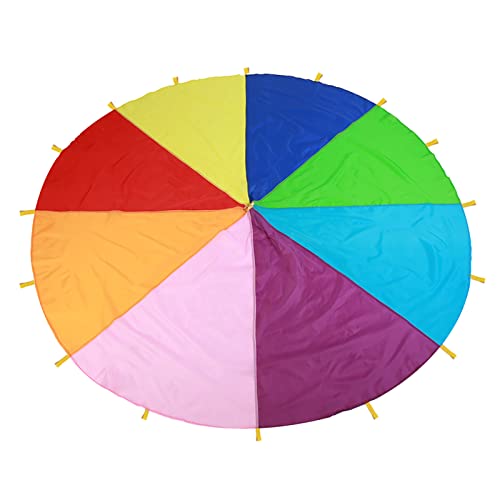 Kindergarten Frühes Lernen Outdoor-Kinderspiel Lehrmittel Acht Farben Regenbogen Regenschirm (3,6 Meter) von LIYJTK
