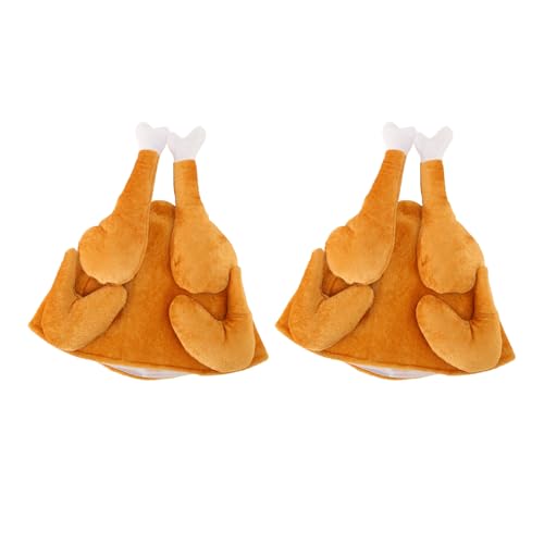 LIYJTK Gebratener Truthahnhut Exquisites Plüsch Thanksgiving Halloween Kostümparty Accessoire von LIYJTK