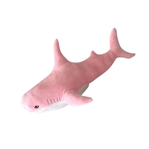 LIYJTK Haifischkissen ausgestopft tierplüsch weiche lustige e für tapfere und Mädchen Zimmer Haifischdekoration (45cm) von LIYJTK