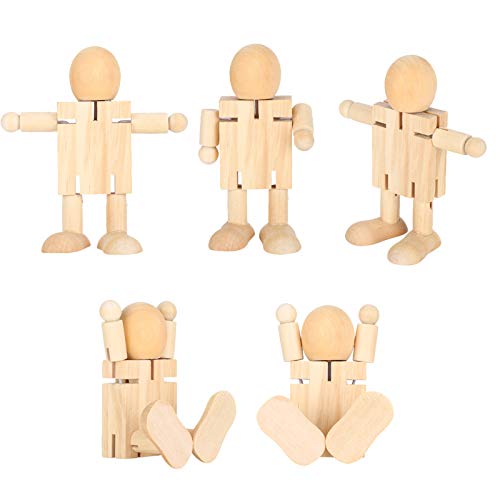 LIYJTK Hölzerne Puppen Weihnachtsdekoration DIY Graffiti Deformierbares bewegliches Gelenk Roboterspielzeug für Heimspaß LIYJTK Hölzerne Puppen Weihnachtsdekoration DIY Graffiti Deformierbares bewegliches Gelenk Roboterspielzeug für Heimspaß von LIYJTK