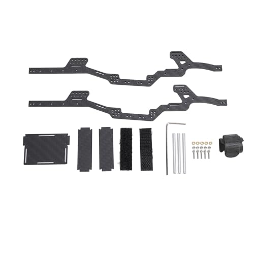 LIYJTK Kohlefaser -Chassis -Kit RC -Chassis -Rahmenschienen für axiale SCX24 Stack JLU C10 Bronco 1/24 RC Crawlers von LIYJTK
